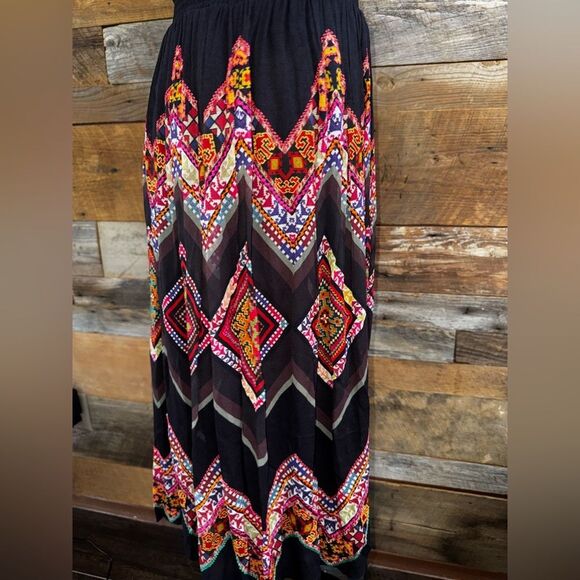 Tanvi Kedia Embroidered Midi Dress Boho Geometric Size 4 Made in India - Picture 4 of 17